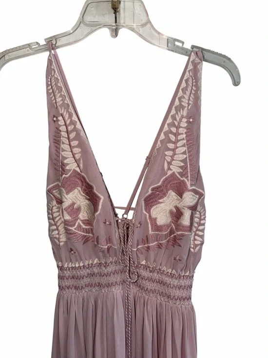 Soieblu Embroidered Maxi Dress in Tea Rose size small - Picture 5 of 11
